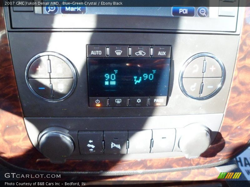 Blue-Green Crystal / Ebony Black 2007 GMC Yukon Denali AWD