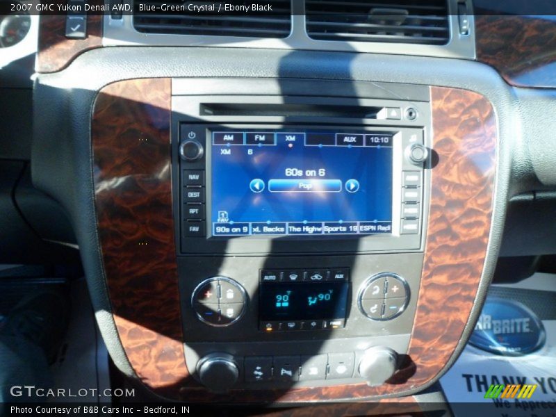 Blue-Green Crystal / Ebony Black 2007 GMC Yukon Denali AWD