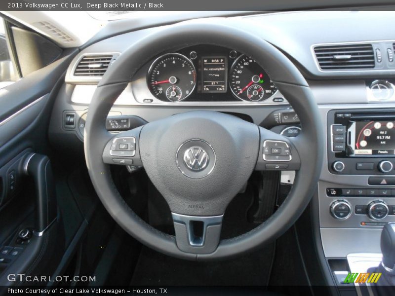 Deep Black Metallic / Black 2013 Volkswagen CC Lux