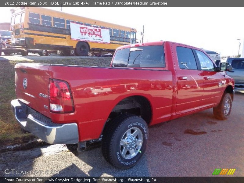 Flame Red / Dark Slate/Medium Graystone 2012 Dodge Ram 2500 HD SLT Crew Cab 4x4