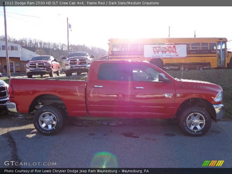 Flame Red / Dark Slate/Medium Graystone 2012 Dodge Ram 2500 HD SLT Crew Cab 4x4