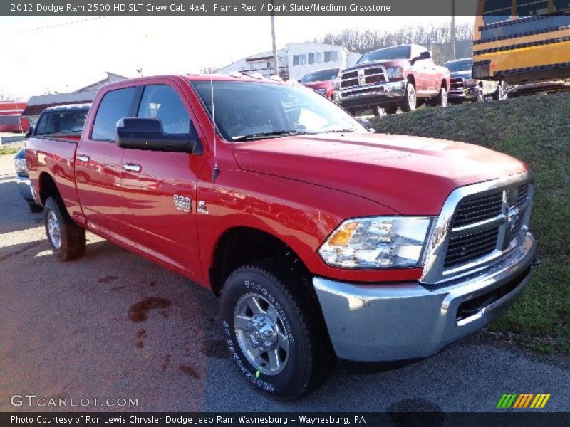 Flame Red / Dark Slate/Medium Graystone 2012 Dodge Ram 2500 HD SLT Crew Cab 4x4