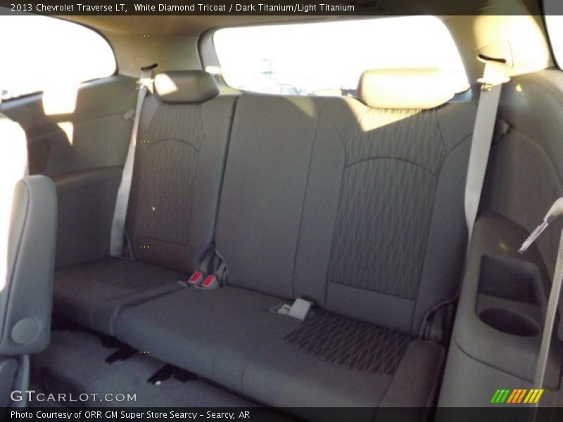 White Diamond Tricoat / Dark Titanium/Light Titanium 2013 Chevrolet Traverse LT