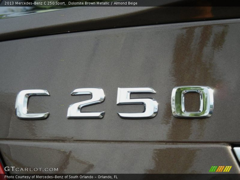 Dolomite Brown Metallic / Almond Beige 2013 Mercedes-Benz C 250 Sport