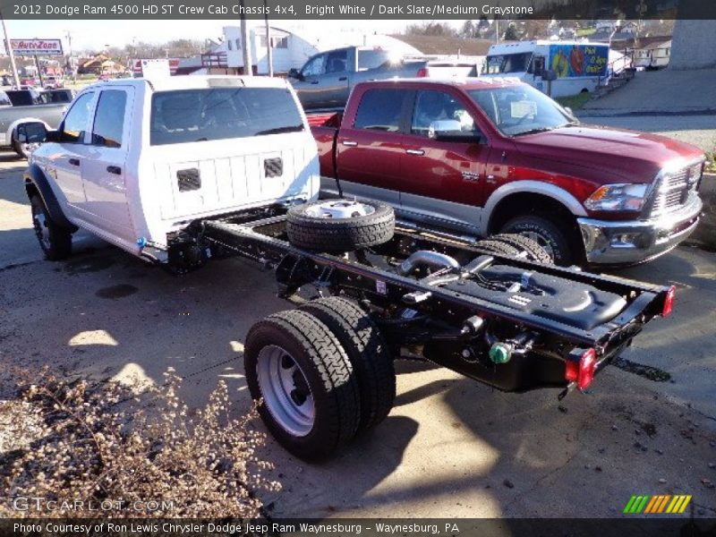 Bright White / Dark Slate/Medium Graystone 2012 Dodge Ram 4500 HD ST Crew Cab Chassis 4x4