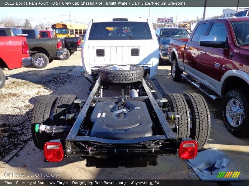 Bright White / Dark Slate/Medium Graystone 2012 Dodge Ram 4500 HD ST Crew Cab Chassis 4x4