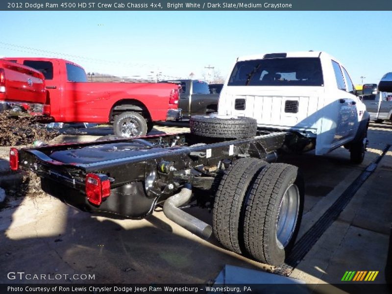 Bright White / Dark Slate/Medium Graystone 2012 Dodge Ram 4500 HD ST Crew Cab Chassis 4x4