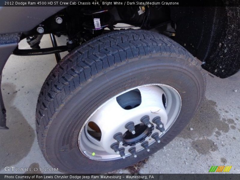 Bright White / Dark Slate/Medium Graystone 2012 Dodge Ram 4500 HD ST Crew Cab Chassis 4x4