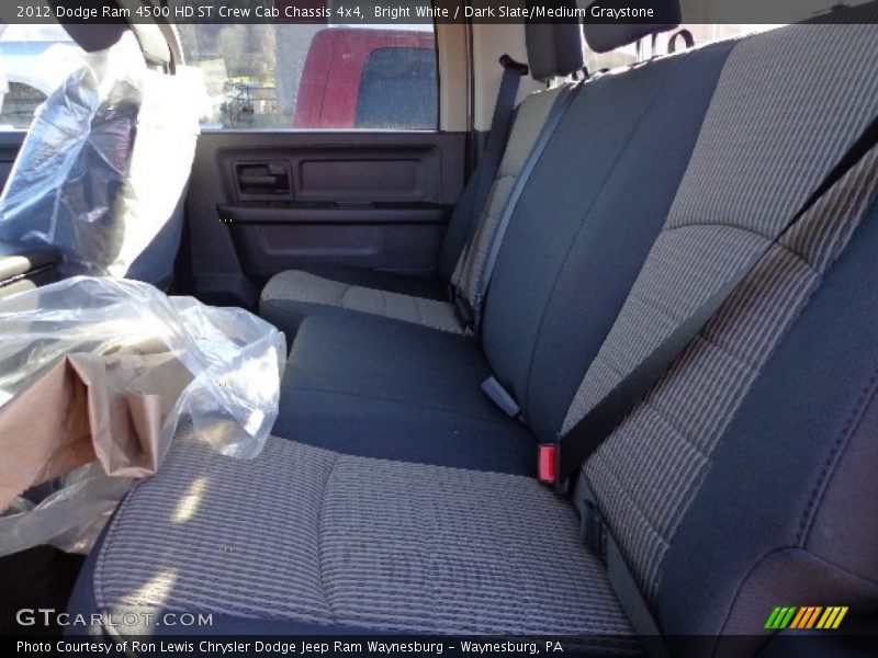Bright White / Dark Slate/Medium Graystone 2012 Dodge Ram 4500 HD ST Crew Cab Chassis 4x4