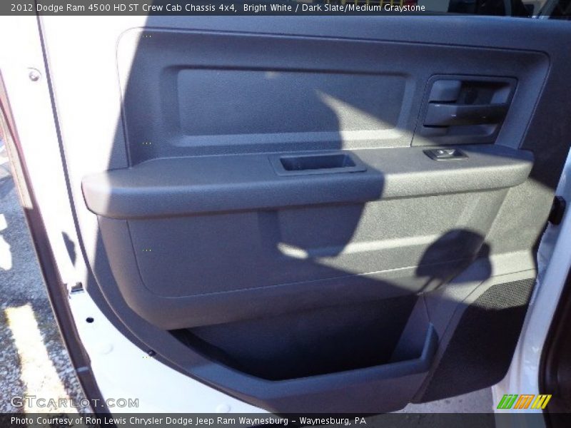 Bright White / Dark Slate/Medium Graystone 2012 Dodge Ram 4500 HD ST Crew Cab Chassis 4x4