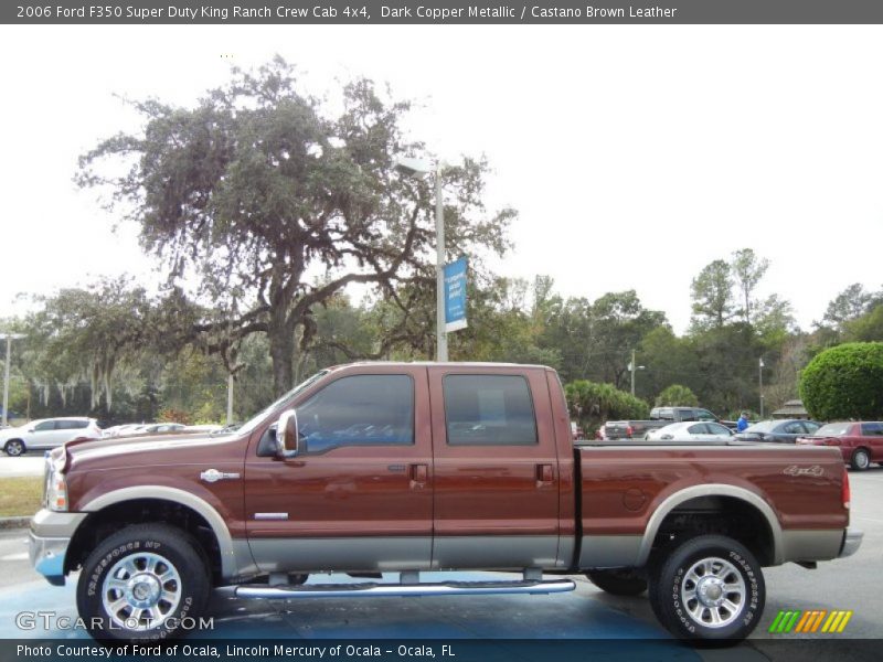 Dark Copper Metallic / Castano Brown Leather 2006 Ford F350 Super Duty King Ranch Crew Cab 4x4