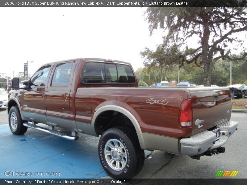 Dark Copper Metallic / Castano Brown Leather 2006 Ford F350 Super Duty King Ranch Crew Cab 4x4