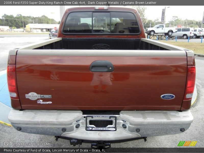 Dark Copper Metallic / Castano Brown Leather 2006 Ford F350 Super Duty King Ranch Crew Cab 4x4