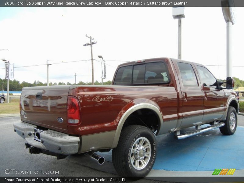Dark Copper Metallic / Castano Brown Leather 2006 Ford F350 Super Duty King Ranch Crew Cab 4x4