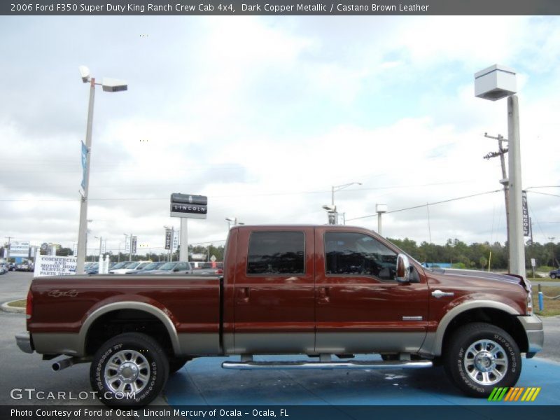 Dark Copper Metallic / Castano Brown Leather 2006 Ford F350 Super Duty King Ranch Crew Cab 4x4