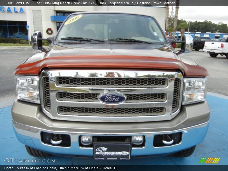 Dark Copper Metallic / Castano Brown Leather 2006 Ford F350 Super Duty King Ranch Crew Cab 4x4