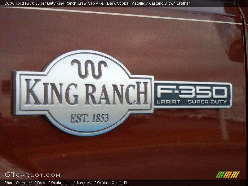 Dark Copper Metallic / Castano Brown Leather 2006 Ford F350 Super Duty King Ranch Crew Cab 4x4