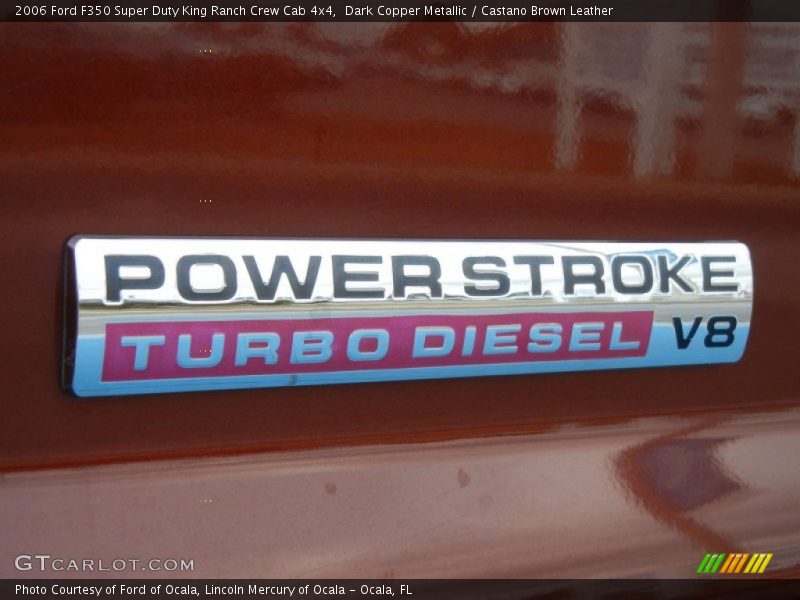 Dark Copper Metallic / Castano Brown Leather 2006 Ford F350 Super Duty King Ranch Crew Cab 4x4
