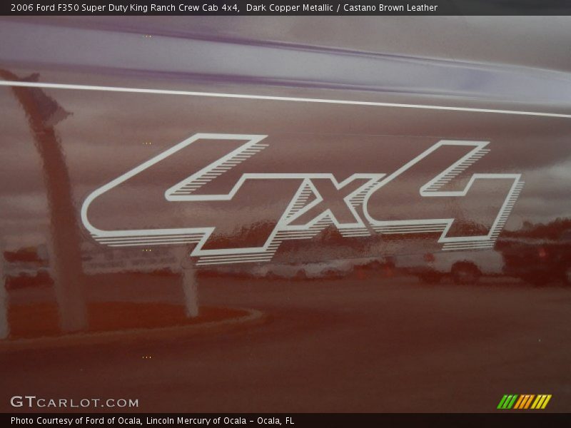 Dark Copper Metallic / Castano Brown Leather 2006 Ford F350 Super Duty King Ranch Crew Cab 4x4