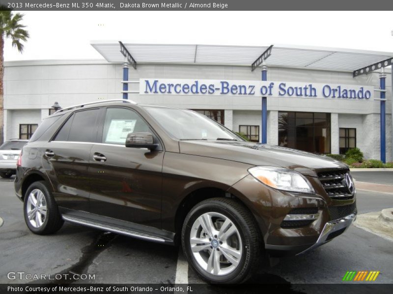 Dakota Brown Metallic / Almond Beige 2013 Mercedes-Benz ML 350 4Matic