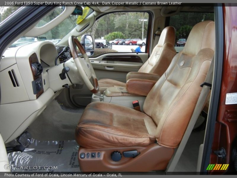 Dark Copper Metallic / Castano Brown Leather 2006 Ford F350 Super Duty King Ranch Crew Cab 4x4