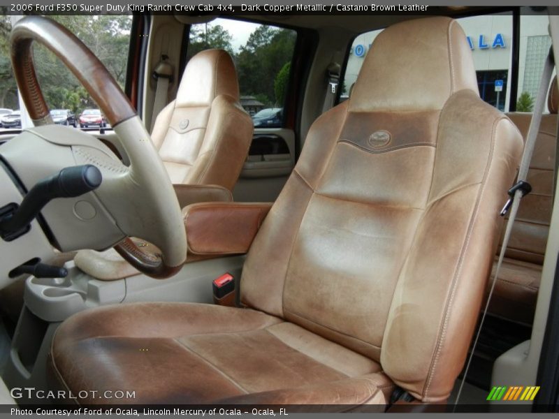 Dark Copper Metallic / Castano Brown Leather 2006 Ford F350 Super Duty King Ranch Crew Cab 4x4