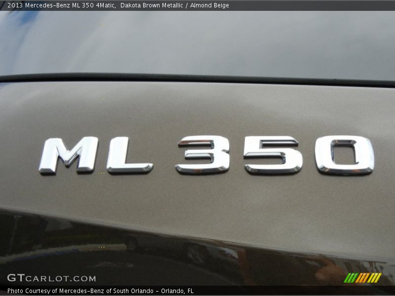 Dakota Brown Metallic / Almond Beige 2013 Mercedes-Benz ML 350 4Matic