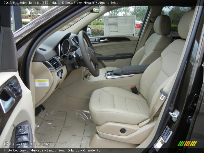 Front Seat of 2013 ML 350 4Matic