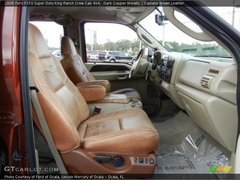 Dark Copper Metallic / Castano Brown Leather 2006 Ford F350 Super Duty King Ranch Crew Cab 4x4