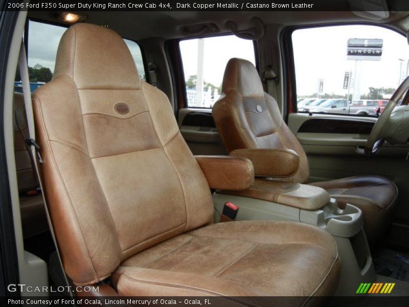 Dark Copper Metallic / Castano Brown Leather 2006 Ford F350 Super Duty King Ranch Crew Cab 4x4