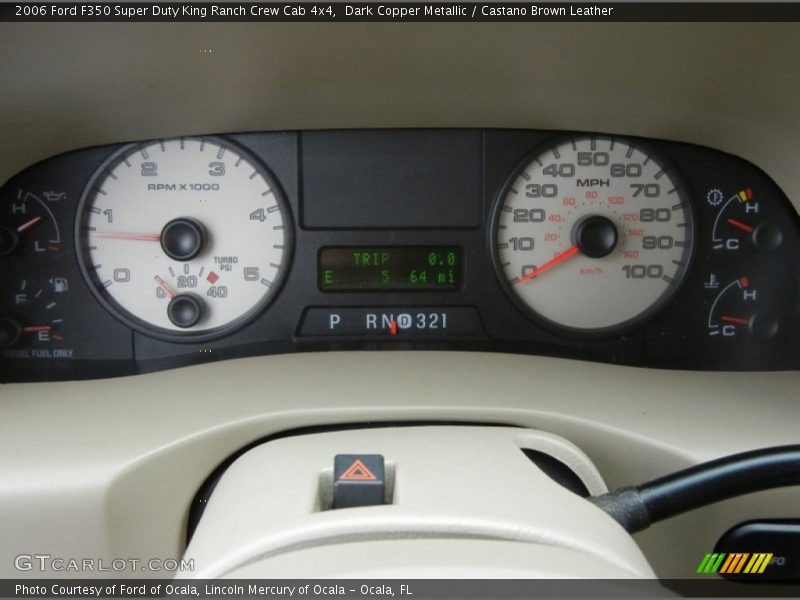 Dark Copper Metallic / Castano Brown Leather 2006 Ford F350 Super Duty King Ranch Crew Cab 4x4