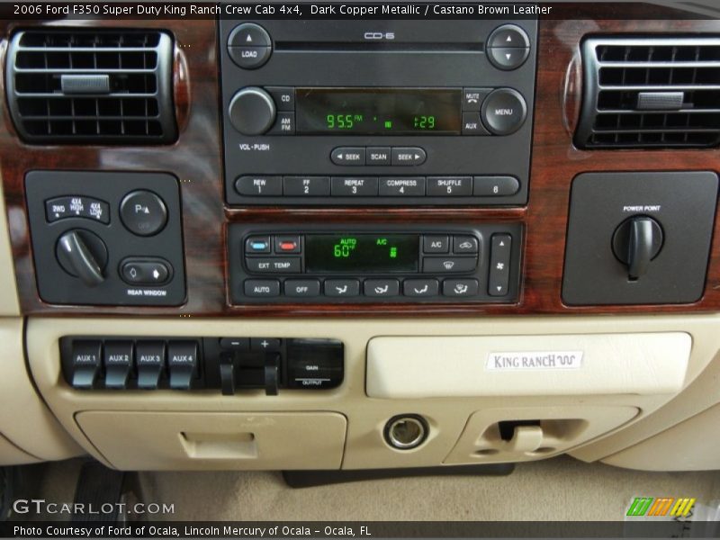 Dark Copper Metallic / Castano Brown Leather 2006 Ford F350 Super Duty King Ranch Crew Cab 4x4