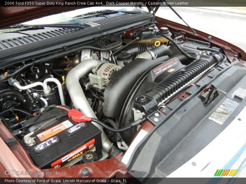 Dark Copper Metallic / Castano Brown Leather 2006 Ford F350 Super Duty King Ranch Crew Cab 4x4