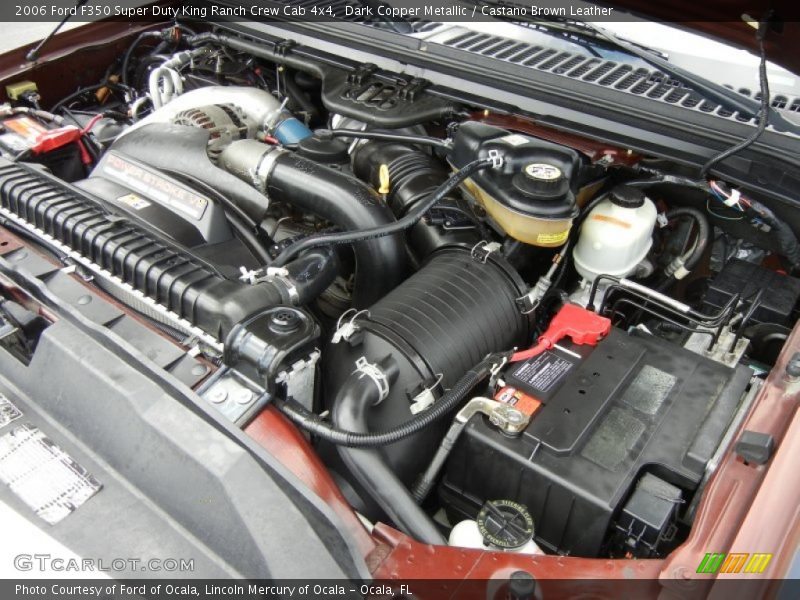 Dark Copper Metallic / Castano Brown Leather 2006 Ford F350 Super Duty King Ranch Crew Cab 4x4