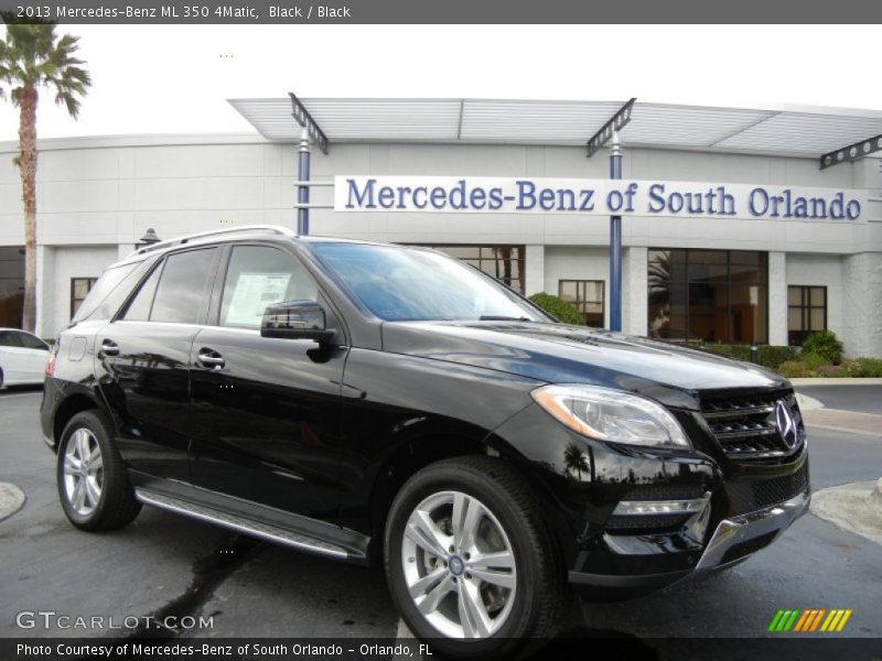 Black / Black 2013 Mercedes-Benz ML 350 4Matic