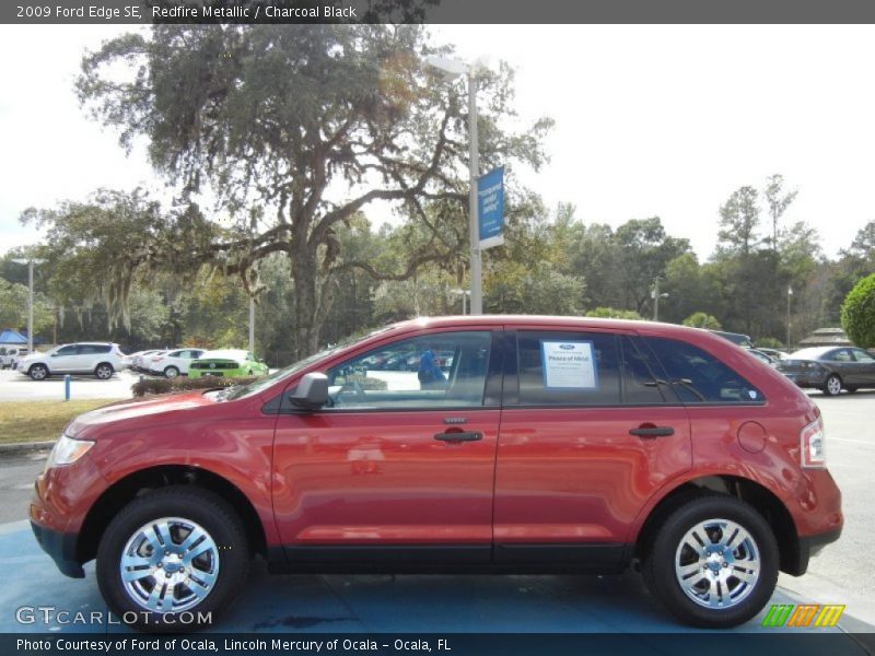 Redfire Metallic / Charcoal Black 2009 Ford Edge SE