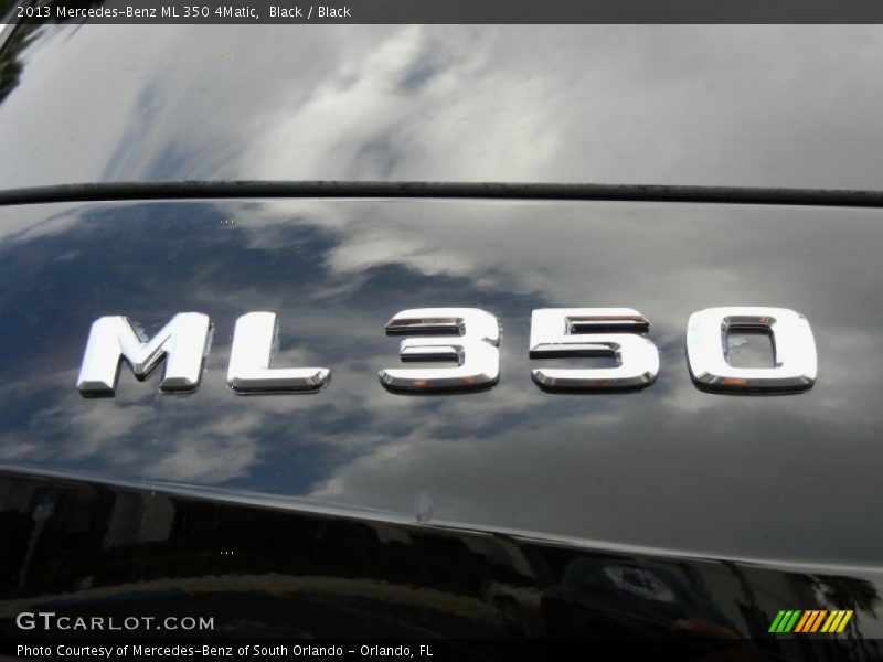 Black / Black 2013 Mercedes-Benz ML 350 4Matic