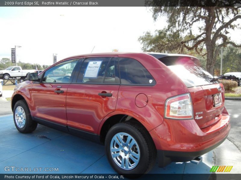 Redfire Metallic / Charcoal Black 2009 Ford Edge SE