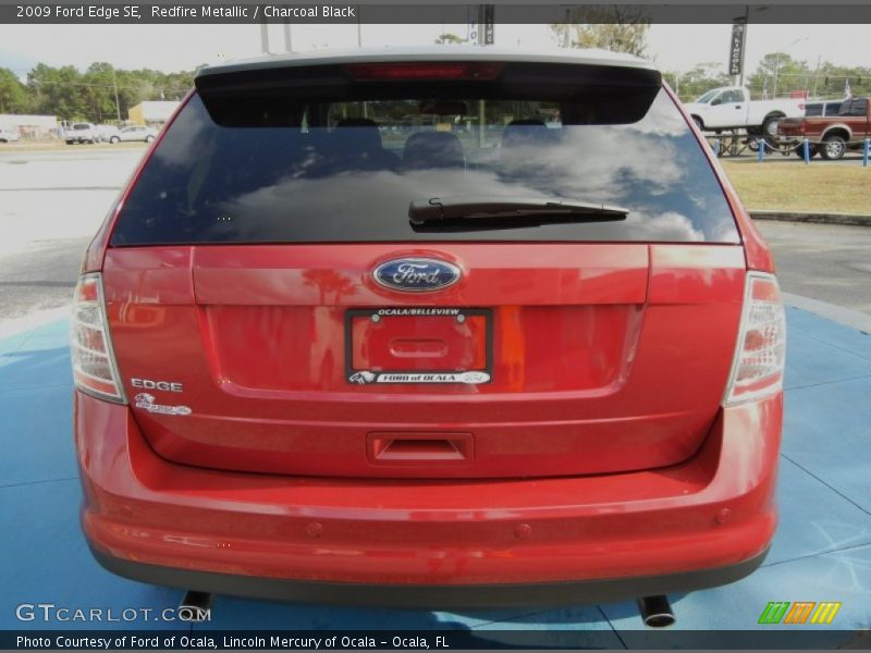 Redfire Metallic / Charcoal Black 2009 Ford Edge SE