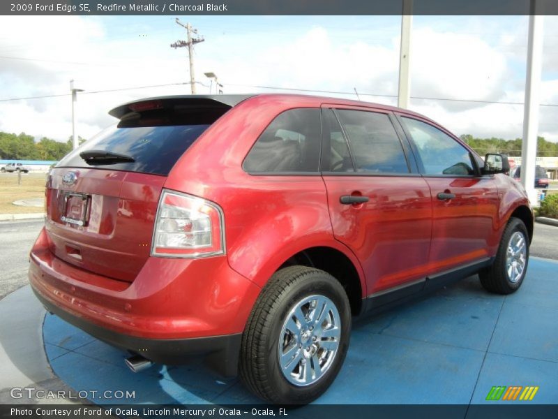 Redfire Metallic / Charcoal Black 2009 Ford Edge SE