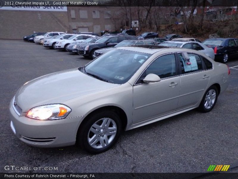 Gold Mist Metallic / Ebony 2012 Chevrolet Impala LT