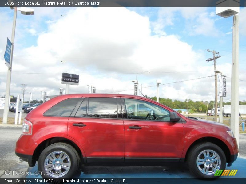 Redfire Metallic / Charcoal Black 2009 Ford Edge SE