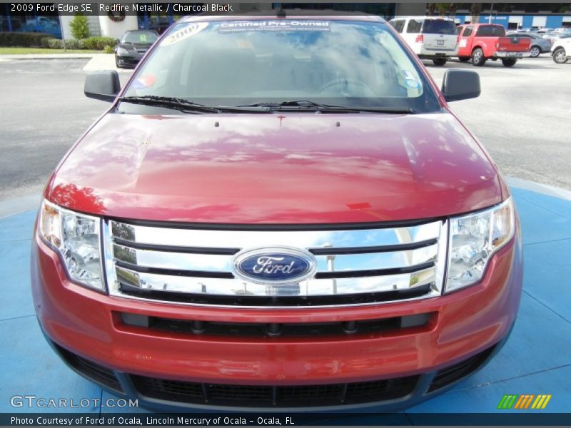 Redfire Metallic / Charcoal Black 2009 Ford Edge SE