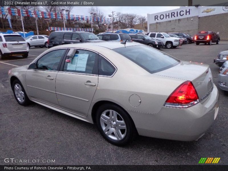 Gold Mist Metallic / Ebony 2012 Chevrolet Impala LT