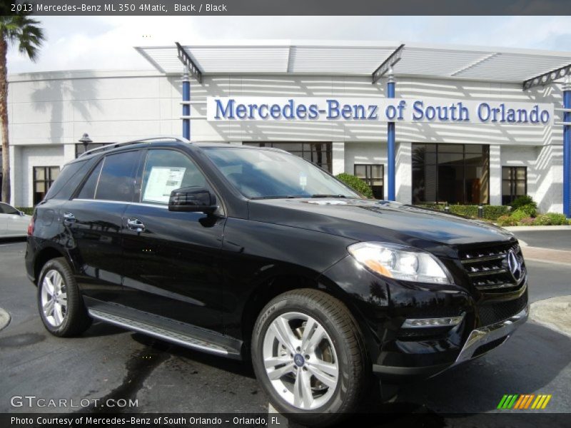 Black / Black 2013 Mercedes-Benz ML 350 4Matic