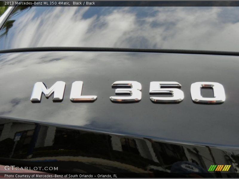 Black / Black 2013 Mercedes-Benz ML 350 4Matic