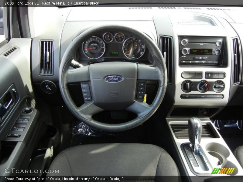 Redfire Metallic / Charcoal Black 2009 Ford Edge SE
