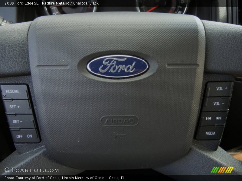 Redfire Metallic / Charcoal Black 2009 Ford Edge SE