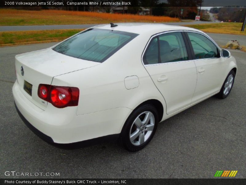 Campanella White / Anthracite Black 2008 Volkswagen Jetta SE Sedan