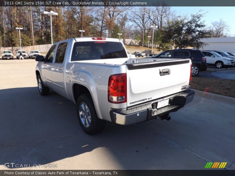 Quicksilver Metallic / Cocoa/Light Cashmere 2013 GMC Sierra 1500 SLT Crew Cab